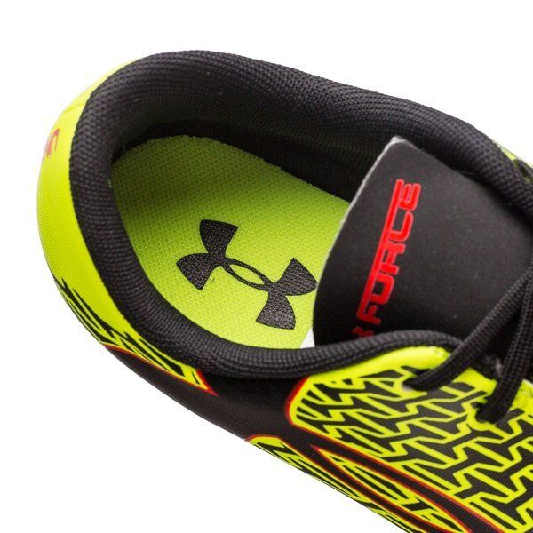 Under Armour Clouthfit Force 2.0 FG JR Soccer Cleats - Yellow/Black/Red