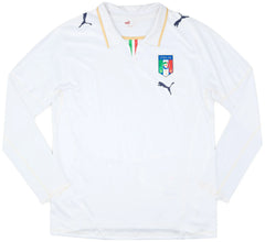 PUMA Italia Long Sleeve Away Shirt White
