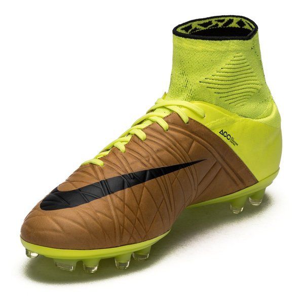 Botas de fútbol Nike Hypervenom Phantom II LT FG de terreno firme - Lona/Negro/Volt
