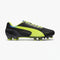 PUMA Evospeed 1.2 FG Firm Ground Soccer Cleats - Black/Fluo Yellow/Brilliant Blue