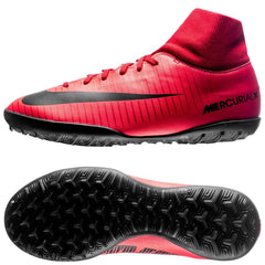 Nike Kids' Nike MercurialX Victory VI CR7 Dynamic Fit (TF) Artificial-Turf Football Boot Red/Black/Crimson