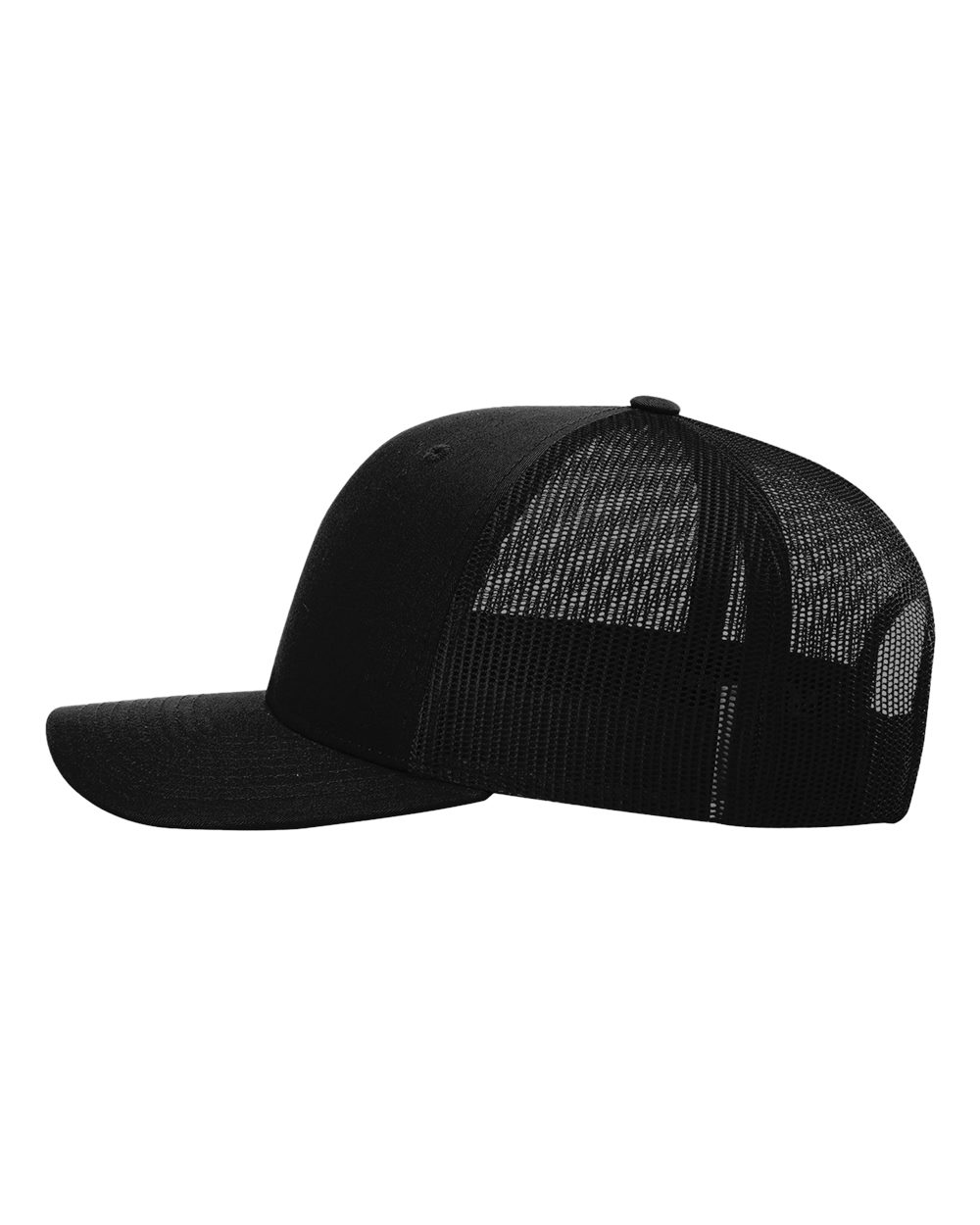 Gorra de camionero con cierre a presión, color negro, para uso activo