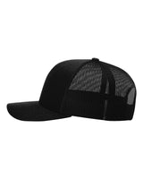 Gorra de camionero con cierre a presión, color negro, para uso activo