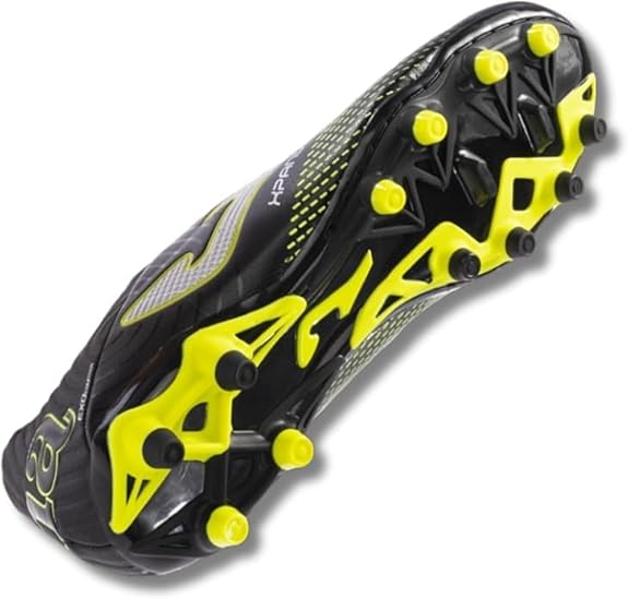 Joma Xpander 2301 FG Soccer Cleats - Black Lemon Fluor