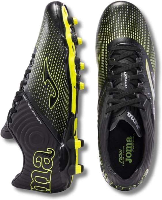 Joma Xpander 2301 FG Soccer Cleats - Black Lemon Fluor