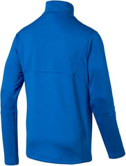 Chaqueta de entrenamiento juvenil PUMA Liga 1/4 ZiP azul eléctrico/limonada