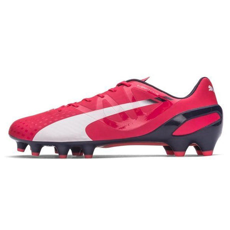 PUMA Evospeed 1.3 FG Firm Ground Soccer Cleats - Bright Plasma/White/Peacoat