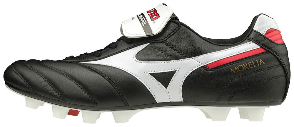 MIZUNO Morelia II Made in Japan FG - Botas de fútbol para terreno firme, color negro y blanco