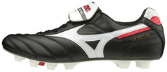 MIZUNO Morelia II Made in Japan FG - Botas de fútbol para terreno firme, color negro y blanco