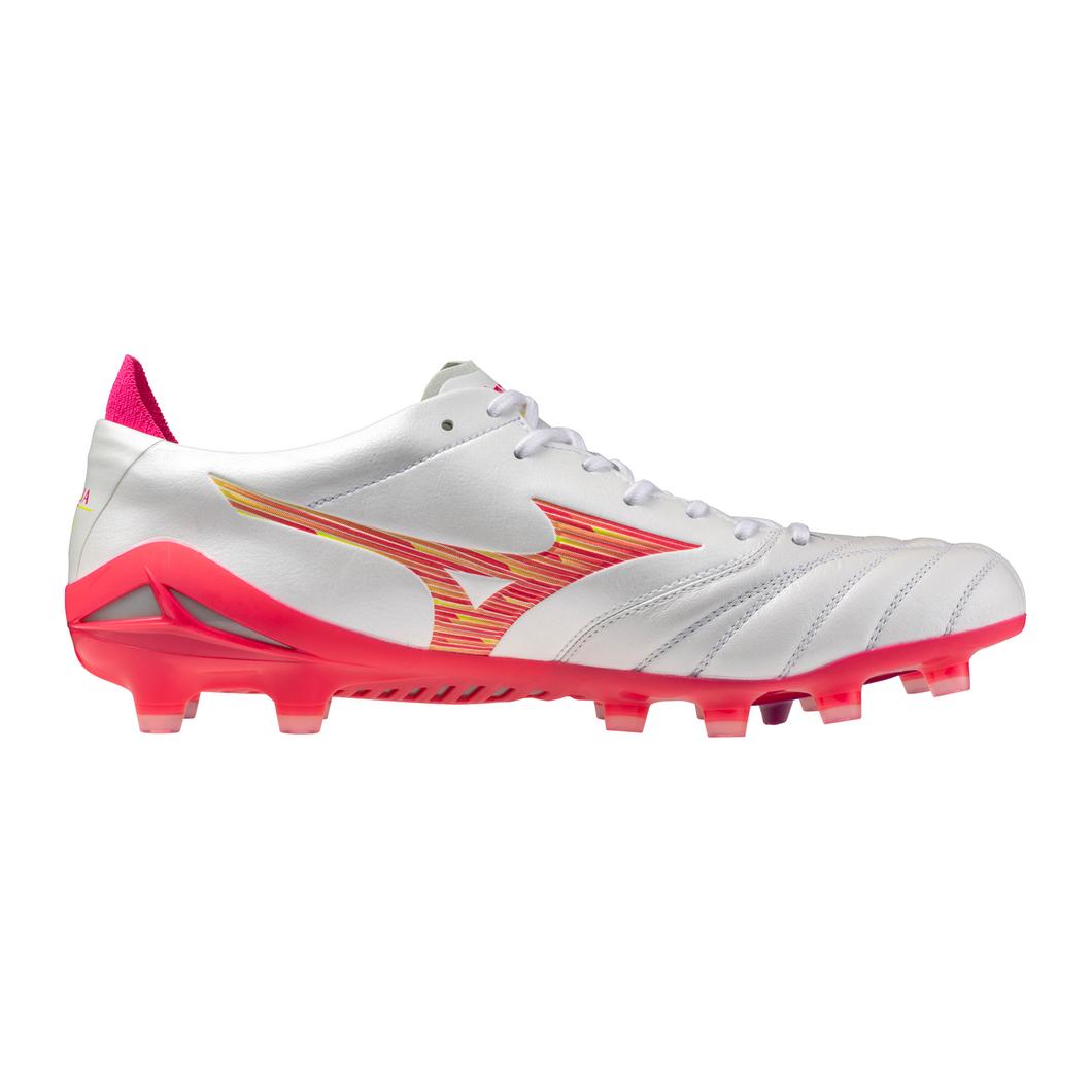 Mizuno Morelia Neo IV Elite FG Firm Ground Soccer Cleats - White/Pink