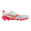 Mizuno Morelia Neo IV Beta Elite FG Firm Ground Soccer Cleats - White/Pink