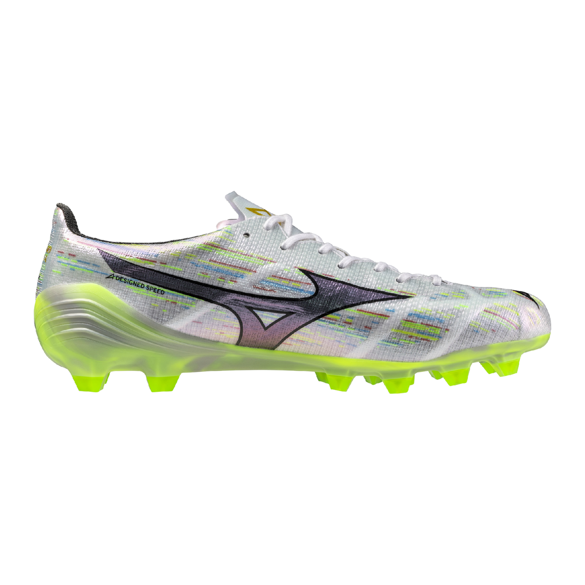 MIZUNO A II Japan FG Terreno firme Blanco/Verde neón