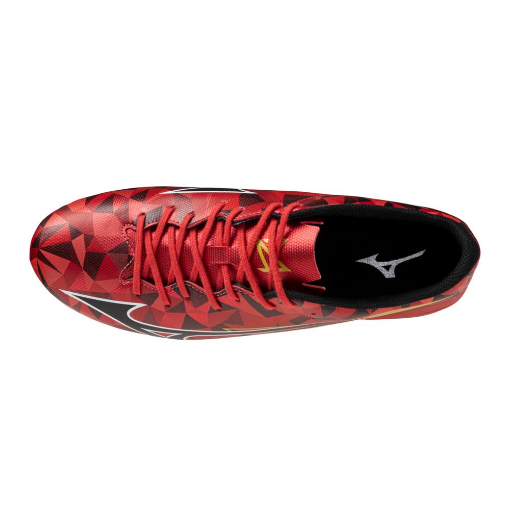 Mizuno Alpha II Select AG Artificial Grass Soccer Cleats - Red/Black