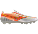 Mizuno Alpha III Japan FG Men's Soccer Cleats - White/Orange