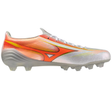 Mizuno Alpha III Japan FG Men's Soccer Cleats - White/Orange