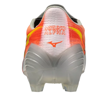 Mizuno Alpha III Japan FG Men's Soccer Cleats - White/Orange