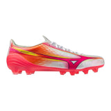 Mizuno Alpha III Elite FG Men's Soccer Cleats - White/Pink