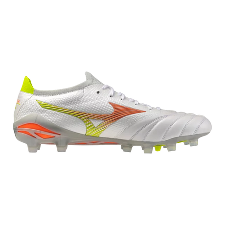 Mizuno Morelia Neo V Beta Japan FG Men's Soccer Cleats - White/Orange