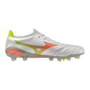 Mizuno Morelia Neo V Beta Elite FG Men's Soccer Cleats - White/Orange