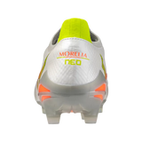 Mizuno Morelia Neo V Beta Elite FG Men's Soccer Cleats - White/Orange