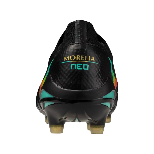 Botines de fútbol para hombre Mizuno Morelia Neo V Beta Elite FG - Negro/Naranja