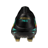 Botines de fútbol para hombre Mizuno Morelia Neo V Beta Elite FG - Negro/Naranja