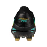 Mizuno Morelia Neo V Beta Pro FG Men's Soccer Cleats - Black/Orange