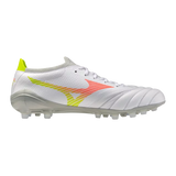 Botas de fútbol para hombre Mizuno Morelia Neo V Beta Pro FG - Blanco/Naranja