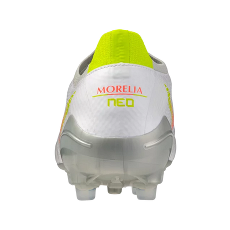 Mizuno Morelia Neo V Beta Pro FG Men's Soccer Cleats - White/Orange