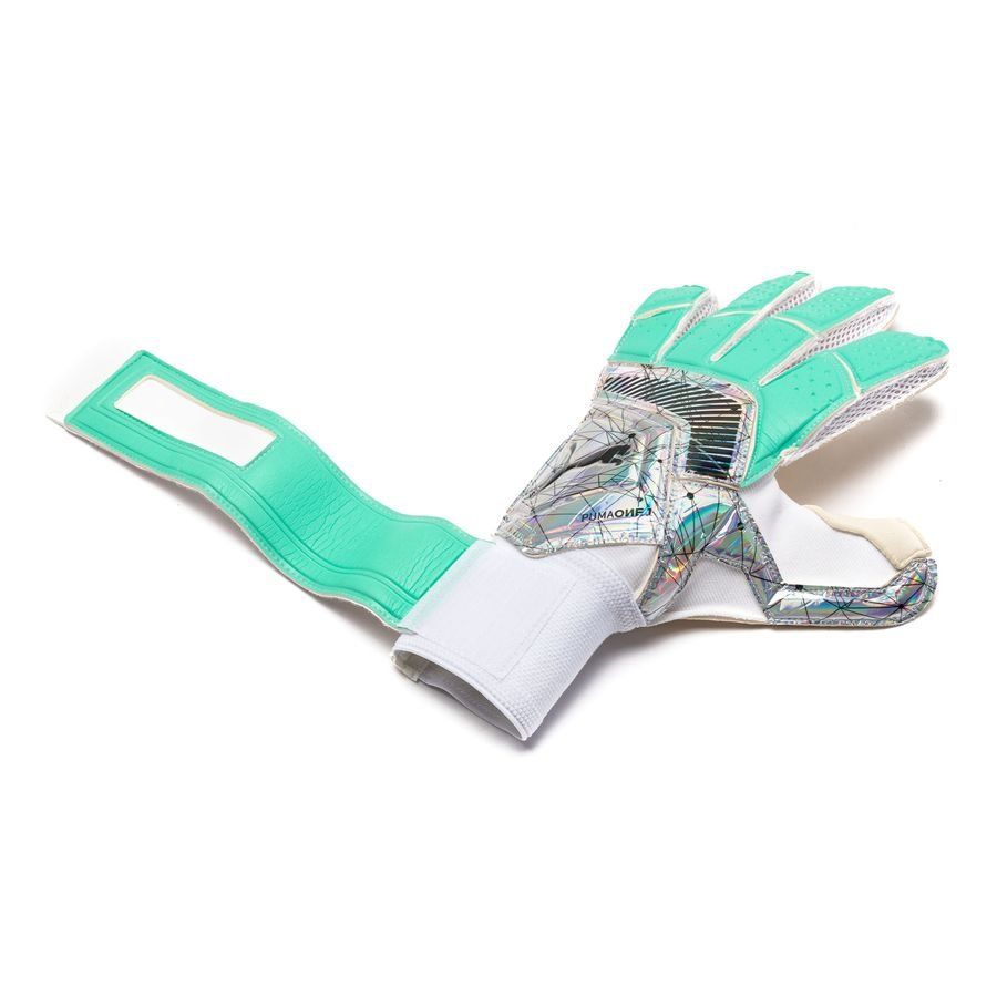 PUMA One Grip 1 RC Illuminate Pack Goalkeeper Gloves Shift/Biscay Green