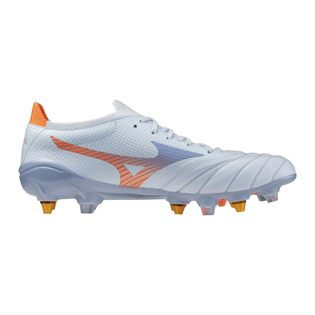 Mizuno Morelia Neo V Beta Elite FG Men's Soccer Cleats - Blue Finch/Orange