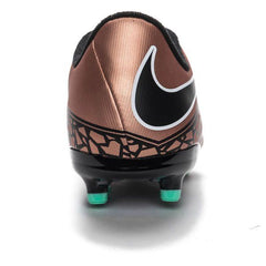 Nike JR Hypervenom Phelon II FG Soccer Cleats Metallic Red Bronce/Green