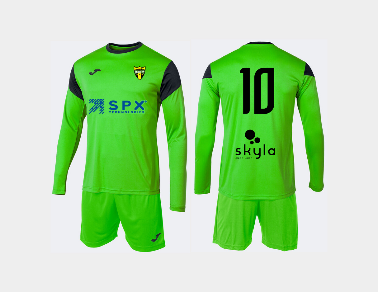 Charlotte Metro FC Joma Winner Goalkeeper 2-Piece Set - Green/Black