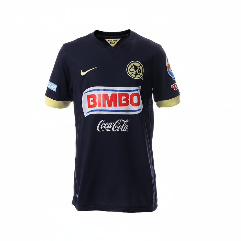 Nike Youth Club America Dri-Fit Away 14/15 Soccer Jersey - Obsidian/Lemon