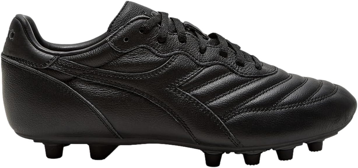 Diadora Brasil LT + MDPU Firm Ground Football Boots Black/Black