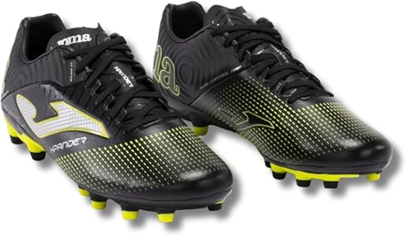 Joma Xpander 2301 FG Soccer Cleats - Black Lemon Fluor