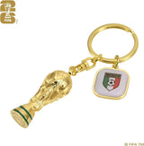 FIFA World Cup 2026 3D Trophy Keychain With Country Flag - Mexico