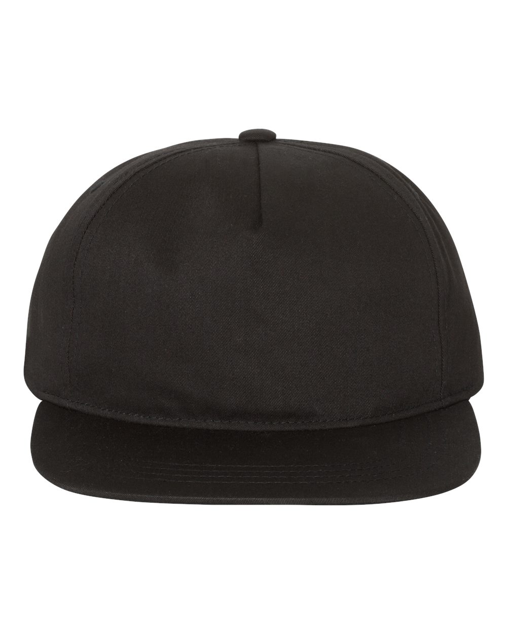 Gorra negra con cierre a presión Yupoong