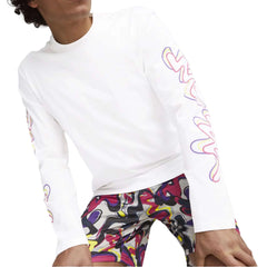 PUMA Neymar JR Creativity Long Sleeve T-Shirt White/Fluo Yellow Limited Edition