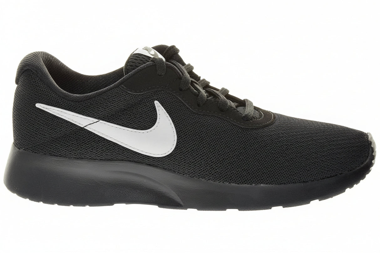 Zapatillas Nike Tanjun W negras y plateadas