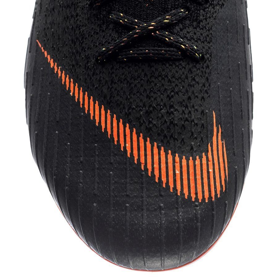 Nike Vapor 12 Elite FG Negro/Naranja