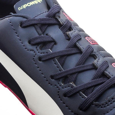 PUMA Evopower 4.2 FG JR Firm Ground Youth Soccer Cleats - Peacoat/White/Bright Plasma
