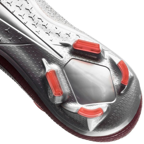 Nike Phantom Vision Elite DF FG Firm Ground Men's Soccer Cleats - Rising Fire/Red/Dark Grey/Bright Crimson