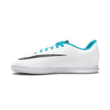 Nike Jr HypervenomX Phade III IC Indoor Soccer Shoes - White/Black/Photo Blue