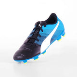 PUMA Evopower 4.3 FG J Youth Soccer Cleats - Black/White