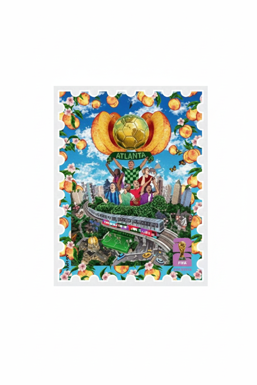 World Cup 2026 USA Host Cities Poster Magnet - Atlanta