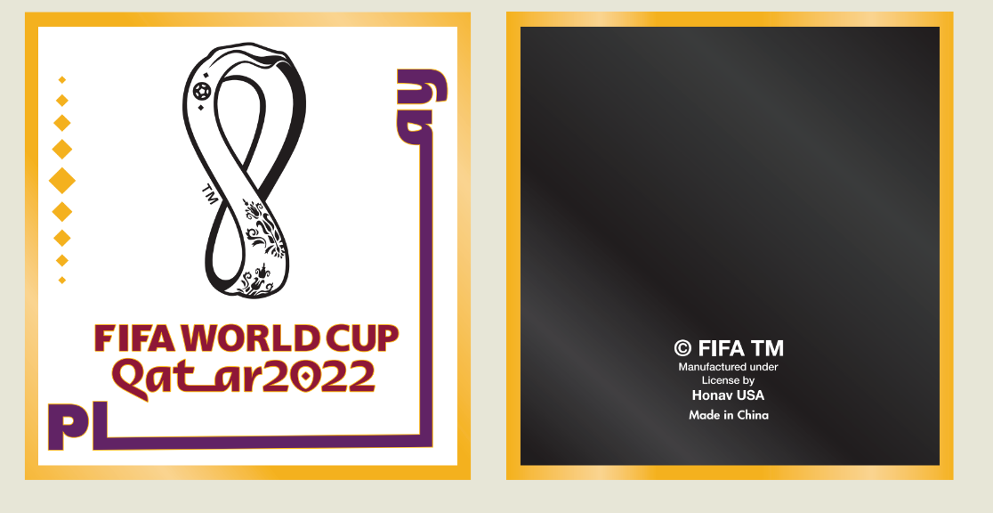 Imán de juego del logotipo de la Copa Mundial 2022 Catar