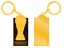 FIFA World Cup 2022 Qatar 3D Gold Trophy Keychain