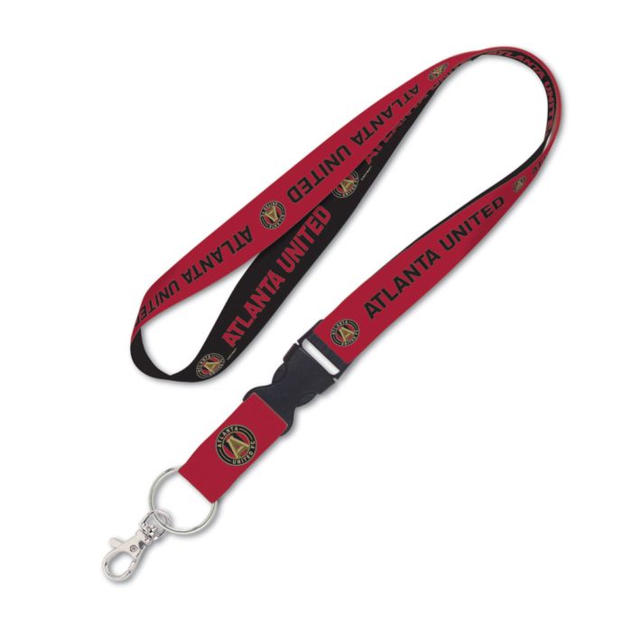 Wincraft Atlanta United Lanyard/w Detachable Buckle Red/Black