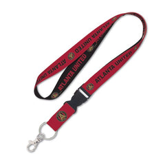 Wincraft Atlanta United Lanyard/w Detachable Buckle Red/Black